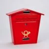 Harewood Steel Plate Red Post Box -Garden Supply Store 39677 11546