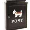 Harewood Black Scotty Dog Post Box -Garden Supply Store 39680 11543