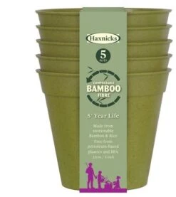 Haxnicks 5' Bamboo Pot - Sage Green X5