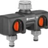 Gardena Twin-Tap Connector -Garden Supply Store 45444 4657