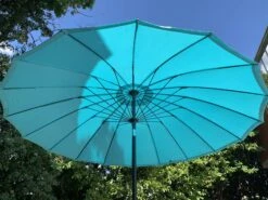 Katie Blake Sturdi 2.7m Shanghai Parasol Aqua -Garden Supply Store 46732 2632