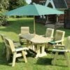 Churnet Valley Ergo 6 Seat Table Set - 6 X Chairs -Garden Supply Store 46799 2530