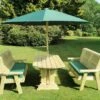 Churnet Valley Ergo 6 Seat Table Set - 3 X Benches -Garden Supply Store 46802 2516