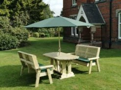 Churnet Valley Ergo 6 Seat Table Set - 3 X Benches -Garden Supply Store 46802 2520