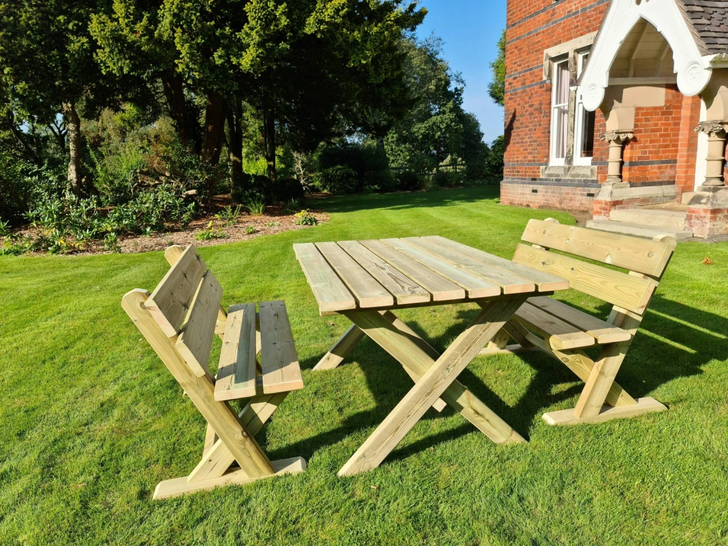 Churnet Valley Ashcombe Table Set 4 Seater Churnet Valley Ashcombe Table Set 4 Seater -Garden Supply Store 46842 2382