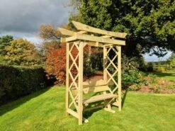 Churnet Valley Tokyo Arch 4ft With Ashcombe Bench -Garden Supply Store 46850 2359