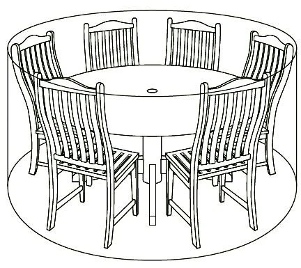 LG Outdoor DXCOV02 Deluxe Cover For 6 Seat Round Dining - Up To 150cm Table LG Outdoor DXCOV02 Deluxe Cover For 6 Seat Round Dining - Up To 150cm Table -Garden Supply Store 46927 2317