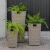 LG Outdoor Monaco Sand Set Of 3 Nested Planters -Garden Supply Store 46946 2288