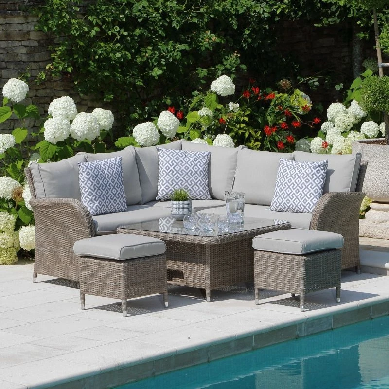 LG Outdoor Monaco Sand Compact Dining Modular With Adjustable Table LG Outdoor Monaco Sand Compact Dining Modular With Adjustable Table -Garden Supply Store 46949 2286