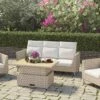 Lifestyle Garden Bermuda Light High Back Lounge Set -Garden Supply Store 47026 2160