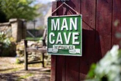 La Hacienda Man Cave My Rules Garden Sign -Garden Supply Store 47048 2108