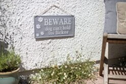 La Hacienda Beware Sign -Garden Supply Store 47065 2060