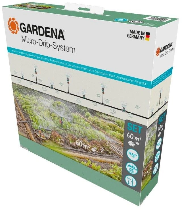 Gardena Start Set Micro-Drip-Irrigation Vegetable Bed/Flower Border Set (60 m?) Gardena Start Set Micro-Drip-Irrigation Vegetable Bed/Flower Border Set (60 M?) -Garden Supply Store 50310 33186