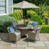 LG Outdoor Monaco Sand 4 Seat Dining Set And Parasol 1 LG Outdoor Monaco Sand 4 Seat Dining Set And Parasol -Garden Supply Store 51133 30442