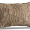 LG Outdoor Gold Striped Cubes 40x60cm Scatter Cushion -Garden Supply Store 51922 28193